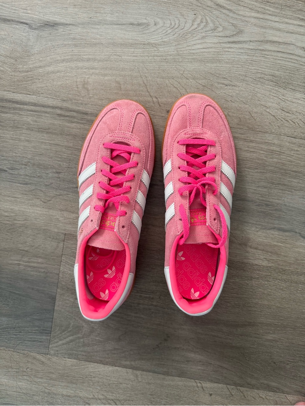 Brand new adidas Handball Spezial Women's Pink Suede Sneakers
